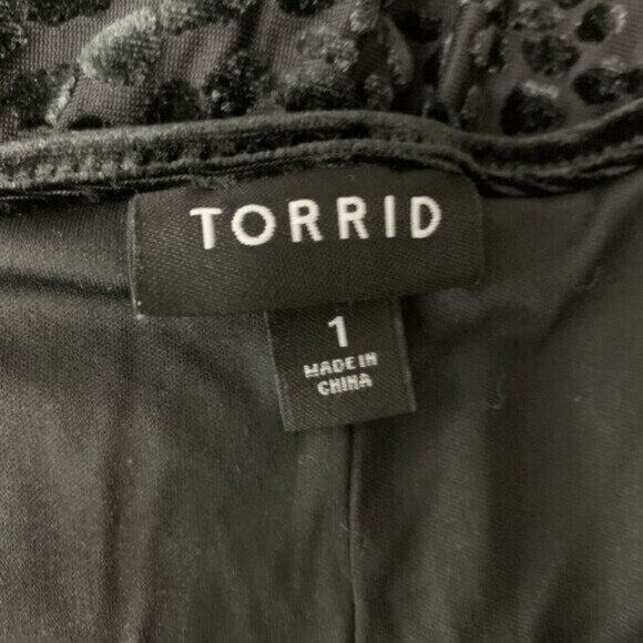 Torrid Tank Top 1X Black Sleeveless Plus Size Casual Everyday Basic - Picture 5 of 6